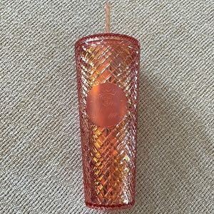 Rose Gold Jeweled Starbucks cup